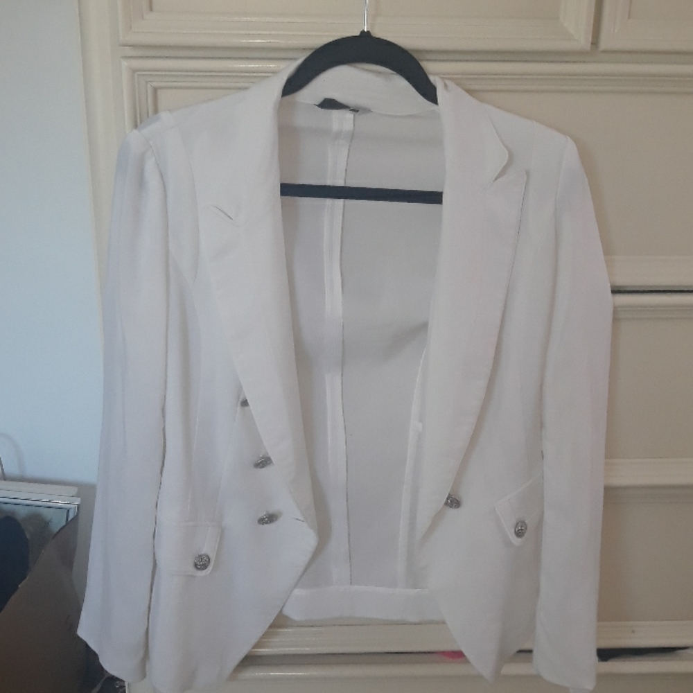 Classic white blazer